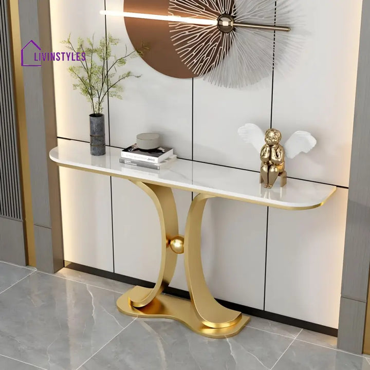 Boris Stainless Steel Console Table for Living Room