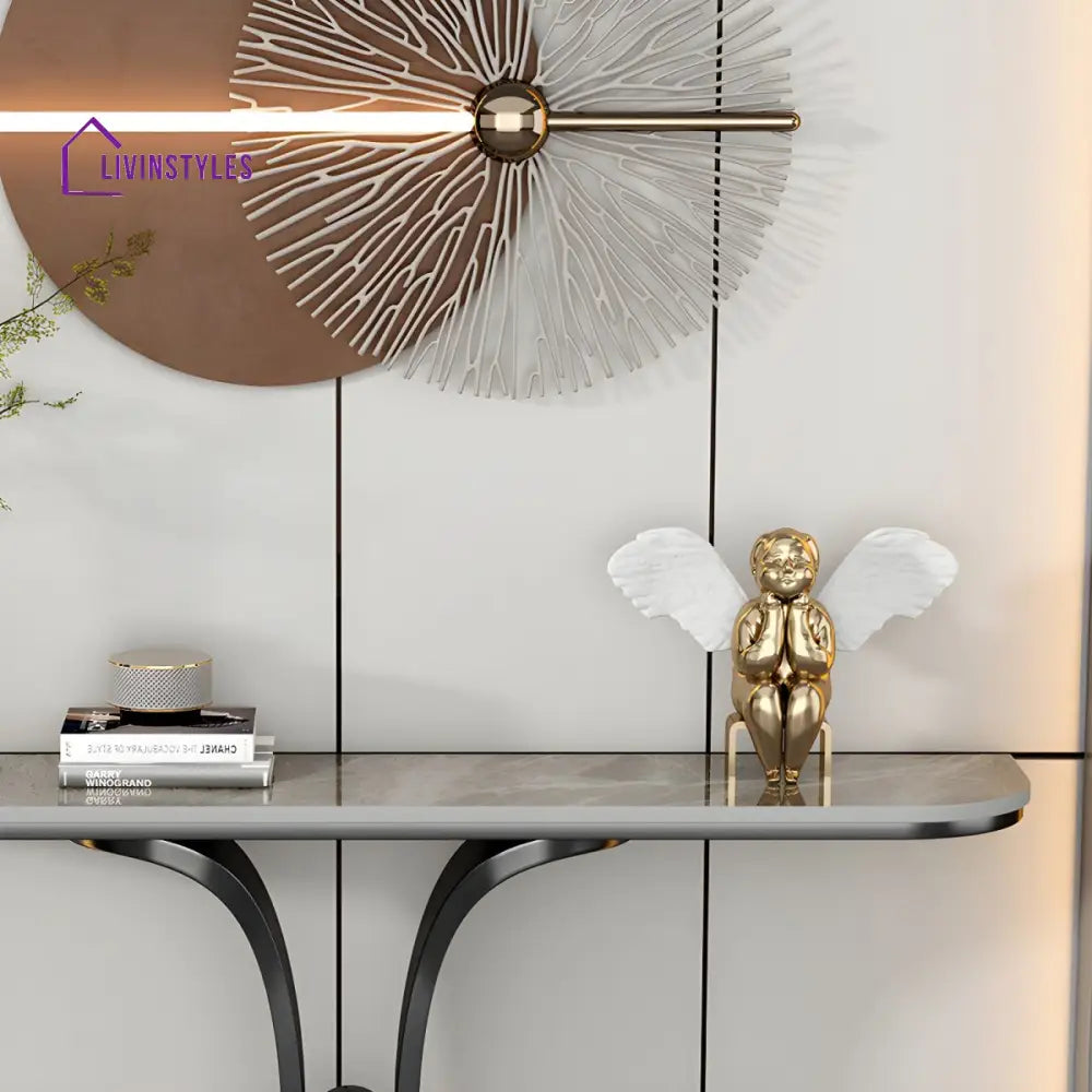 Boris Stainless Steel Console Table for Living Room