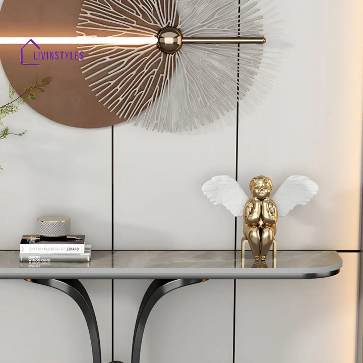 Boris Stainless Steel Console Table for Living Room
