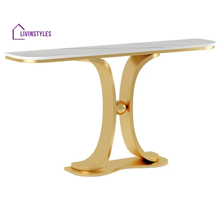 Boris Stainless Steel Console Table for Living Room