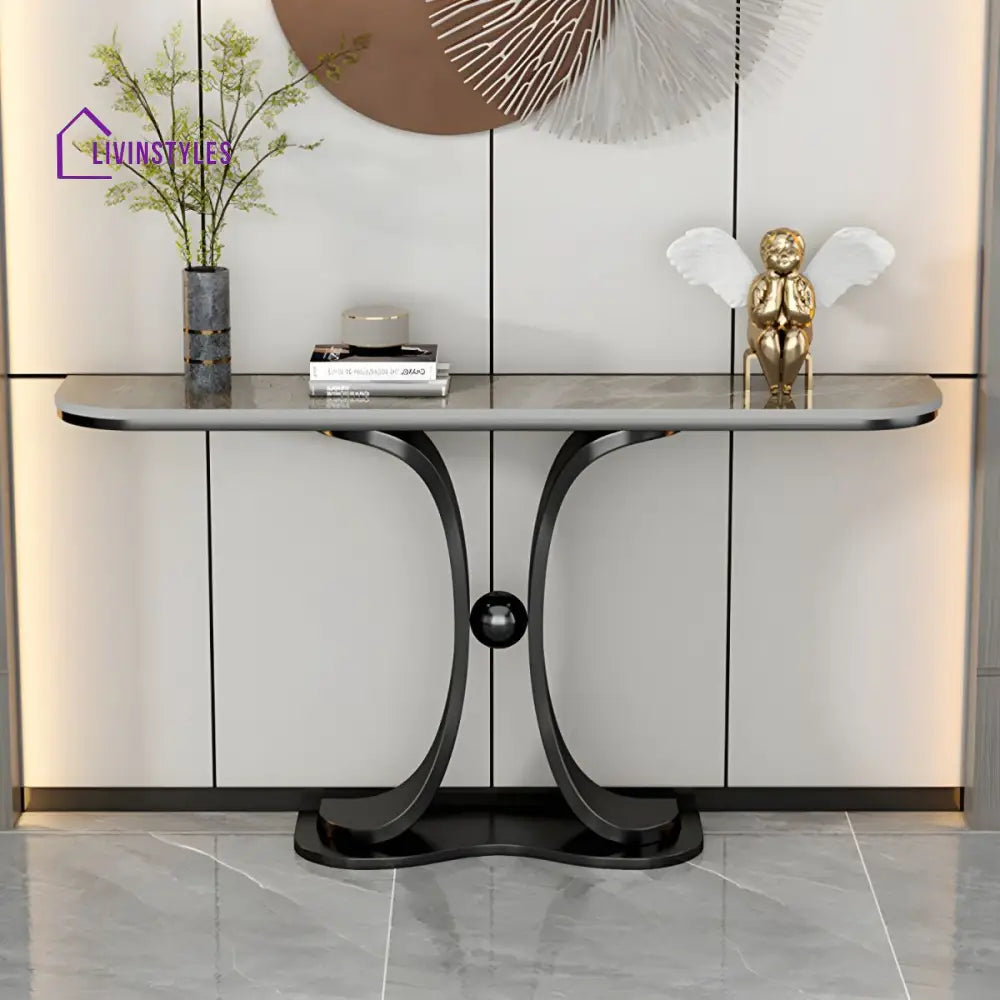 Boris Stainless Steel Console Table for Living Room