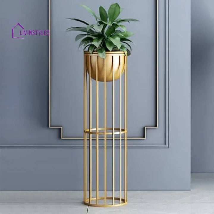 Boston Plant Stand For Indoor In Gold Color Stands