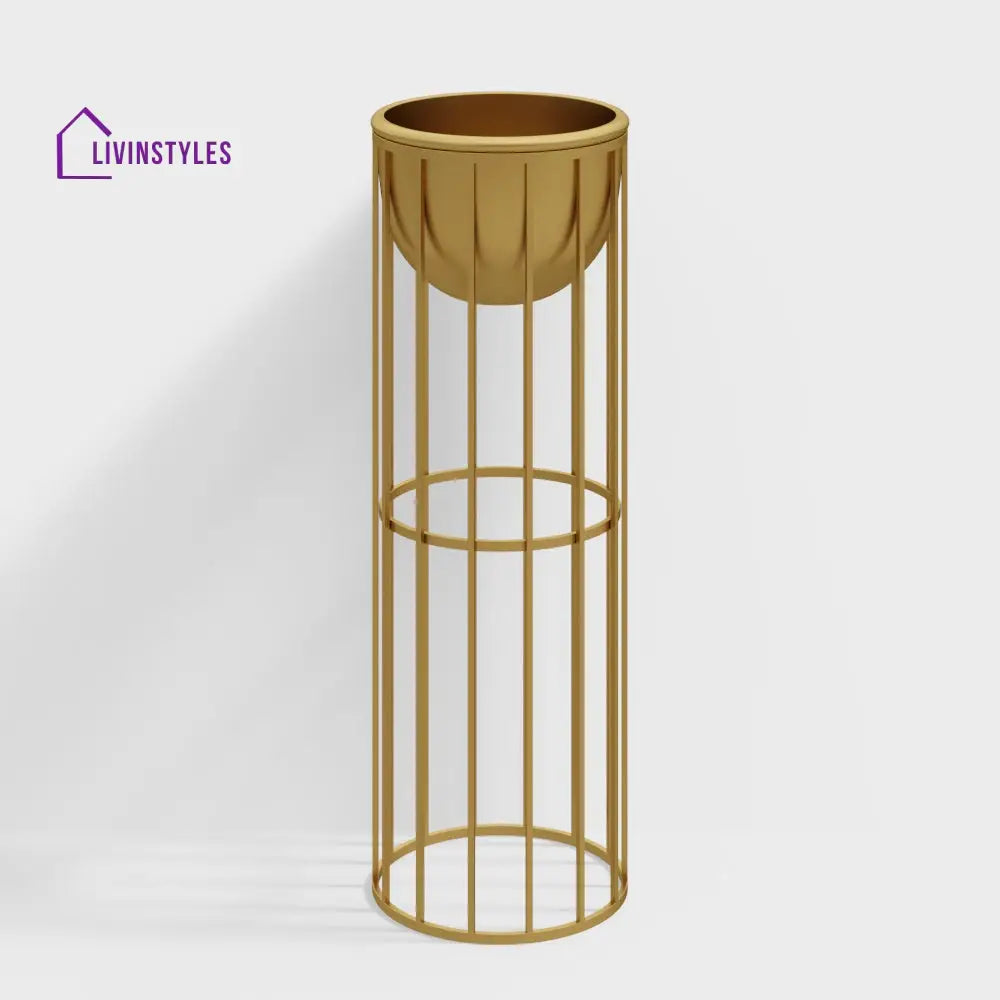 Boston Plant Stand For Indoor In Gold Color Stands