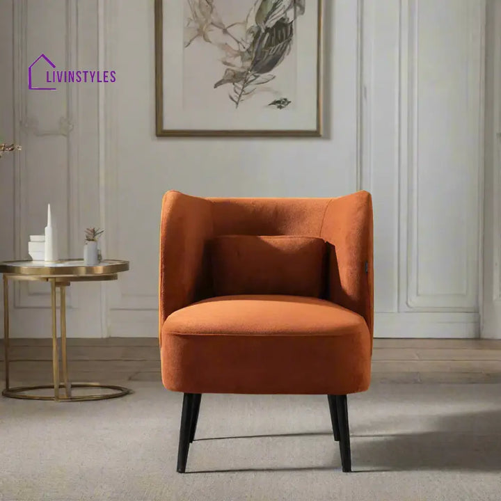 Boucle Brown Lounge Chair Furniture
