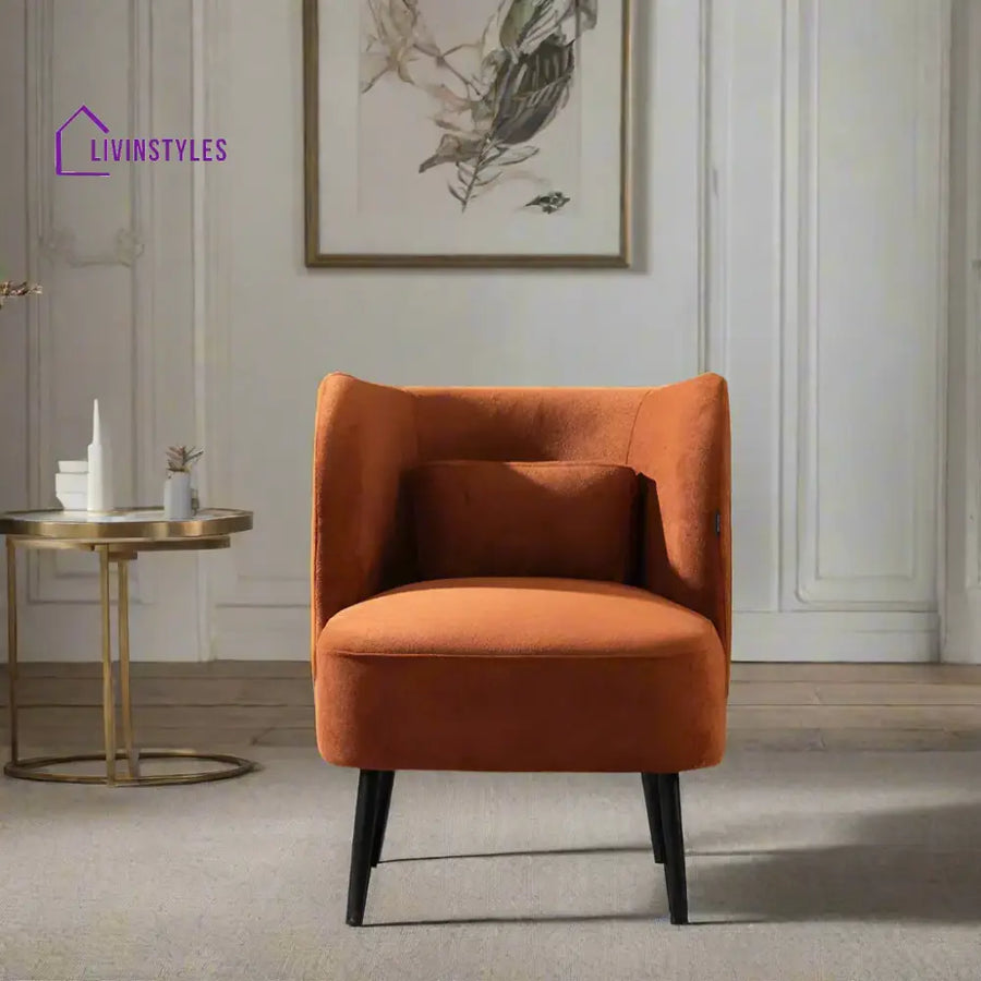 Boucle Brown Lounge Chair Furniture