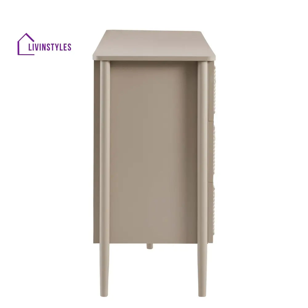 Braulio Bobbin 6 Drawer Chest - Taupe Chest of Drawers