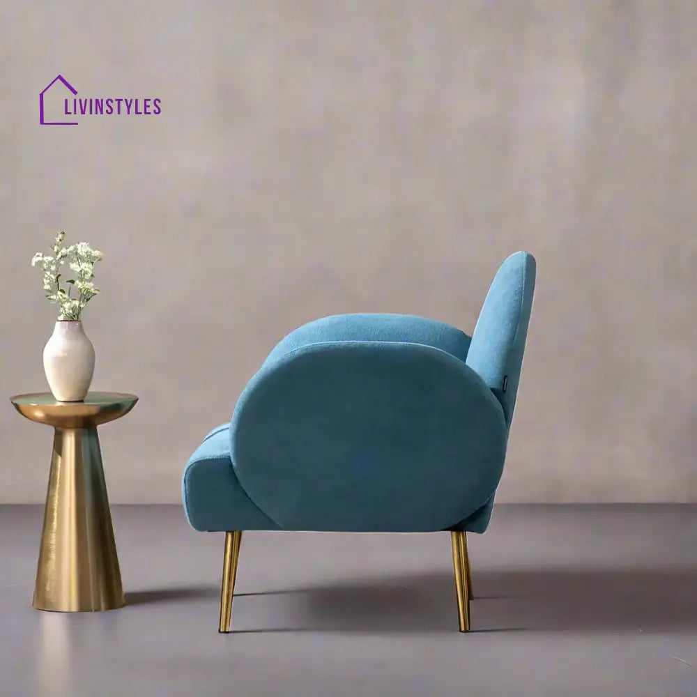 Breezy Blue Lounge Chair Furniture