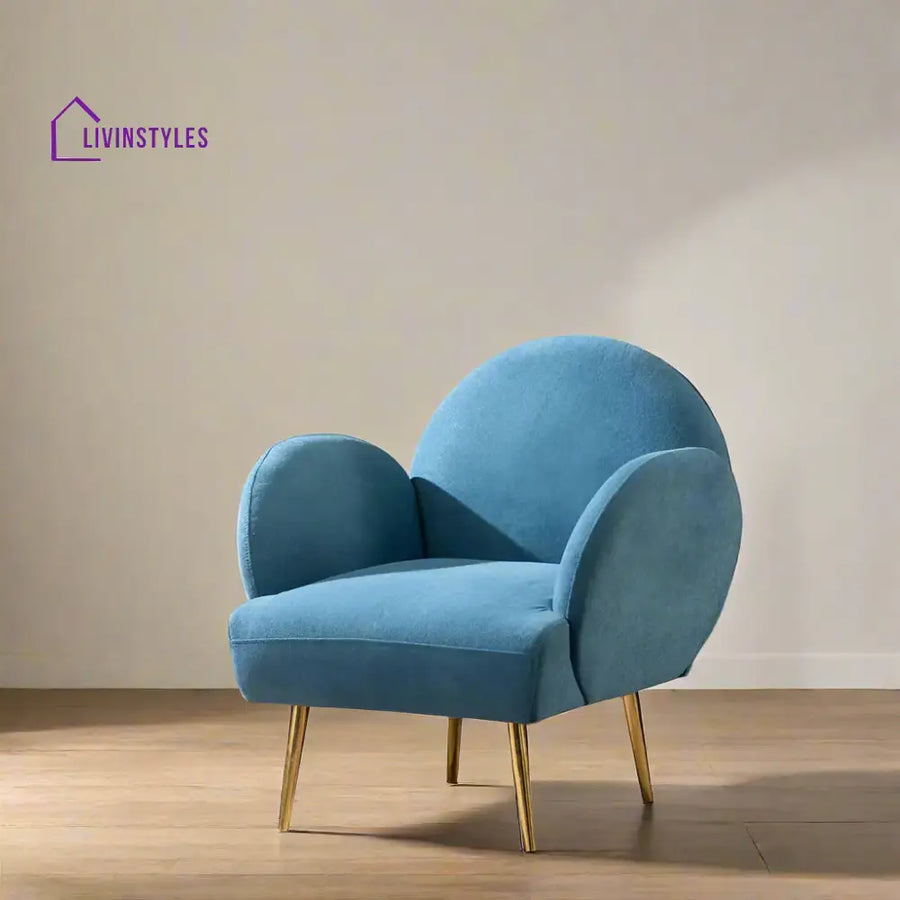 Breezy Blue Lounge Chair Furniture