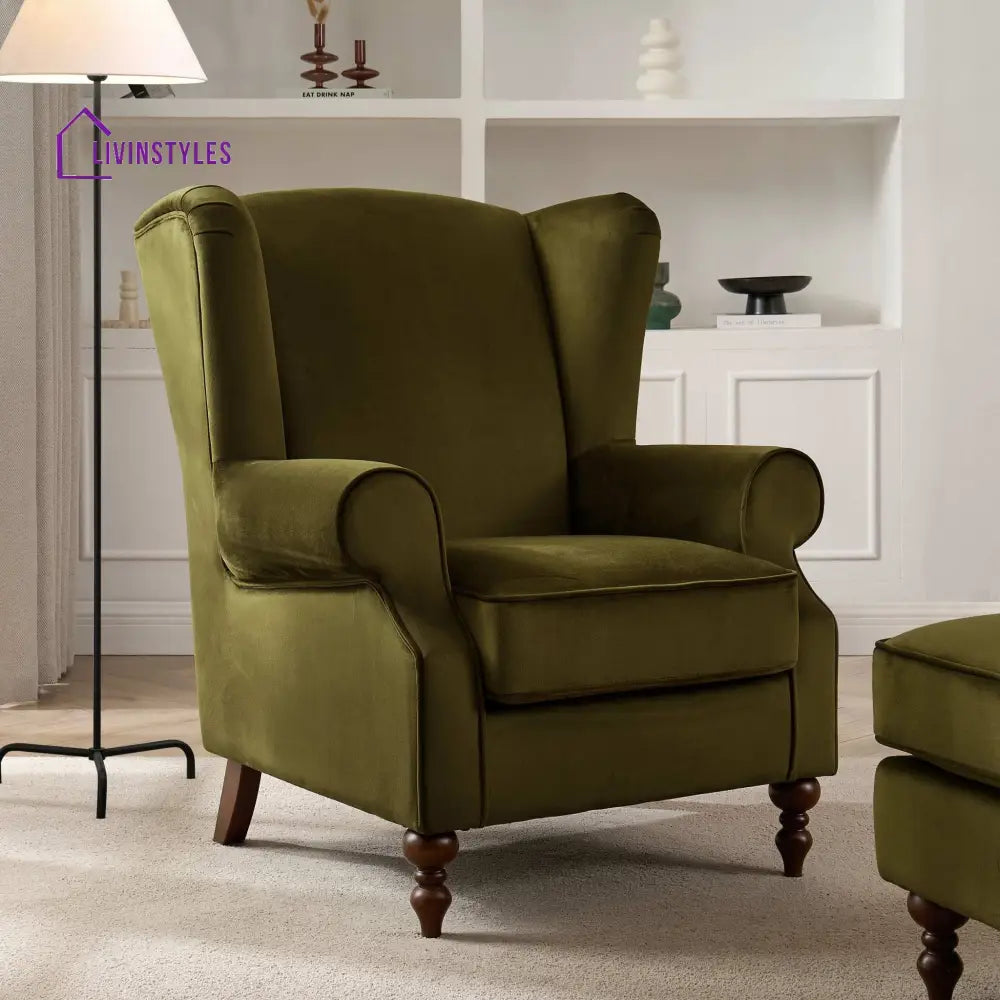 Brenda Armchair - Rich Green Sofas