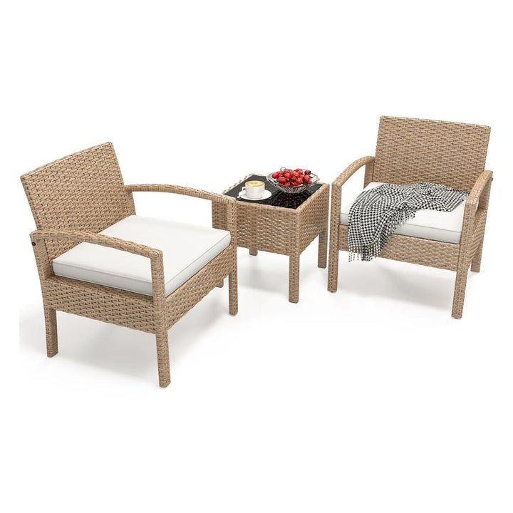 Ignacio Outdoor Patio Seating Set 2 Chairs and 1 Table Set