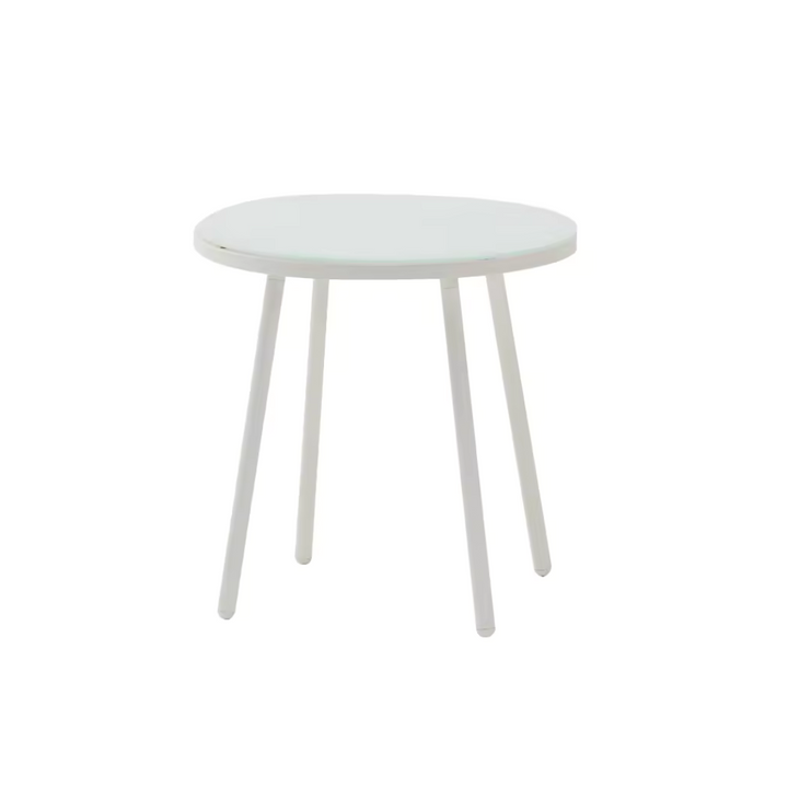 Eusbio Outdoor Patio Seating Set 2 Chairs and 1 Table Set Braided & Rope (Honey/White)