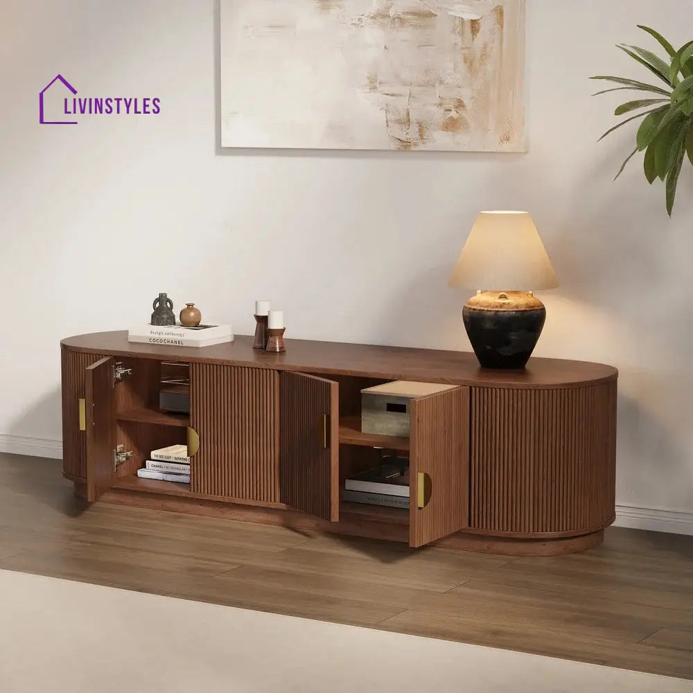 Brianna Solid Wood Tv unit | Console for Living Room