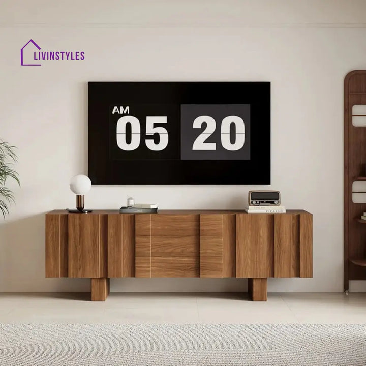 Briar Wooden Finish Tv Unit Stand for Living Room