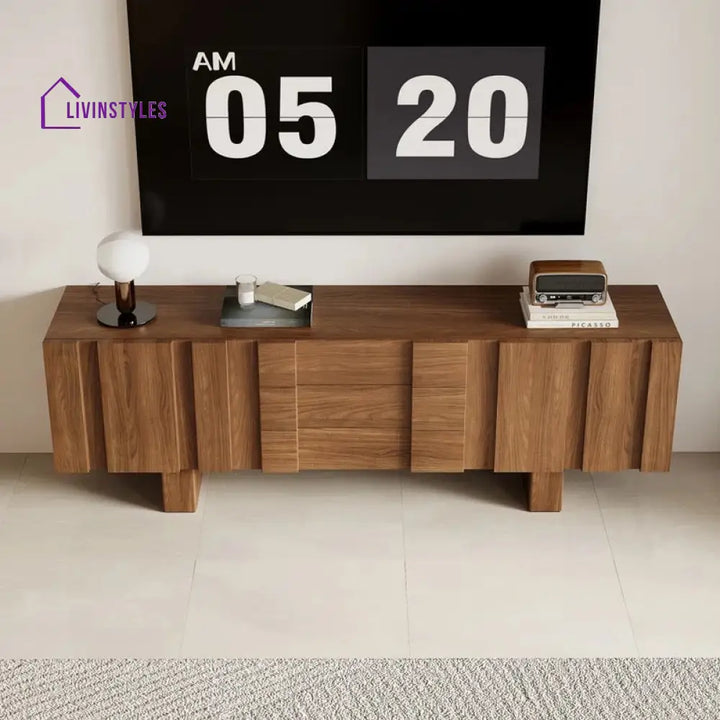 Briar Wooden Finish Tv Unit Stand for Living Room