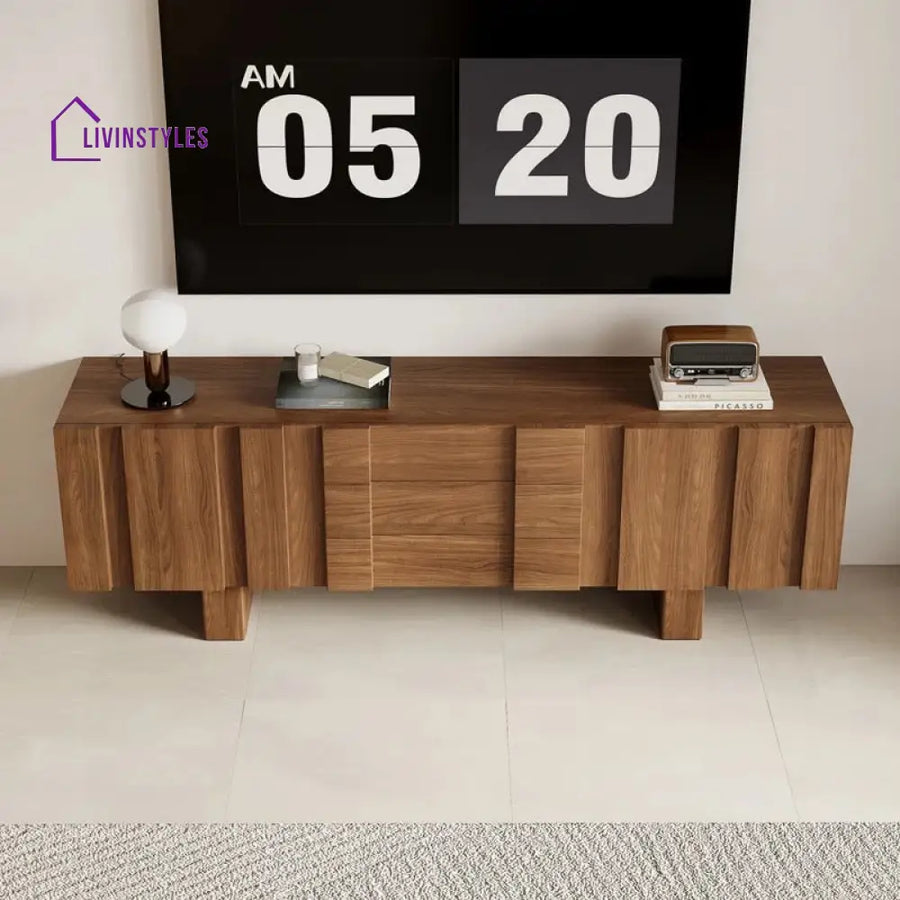 Briar Wooden Finish Tv Unit Stand for Living Room