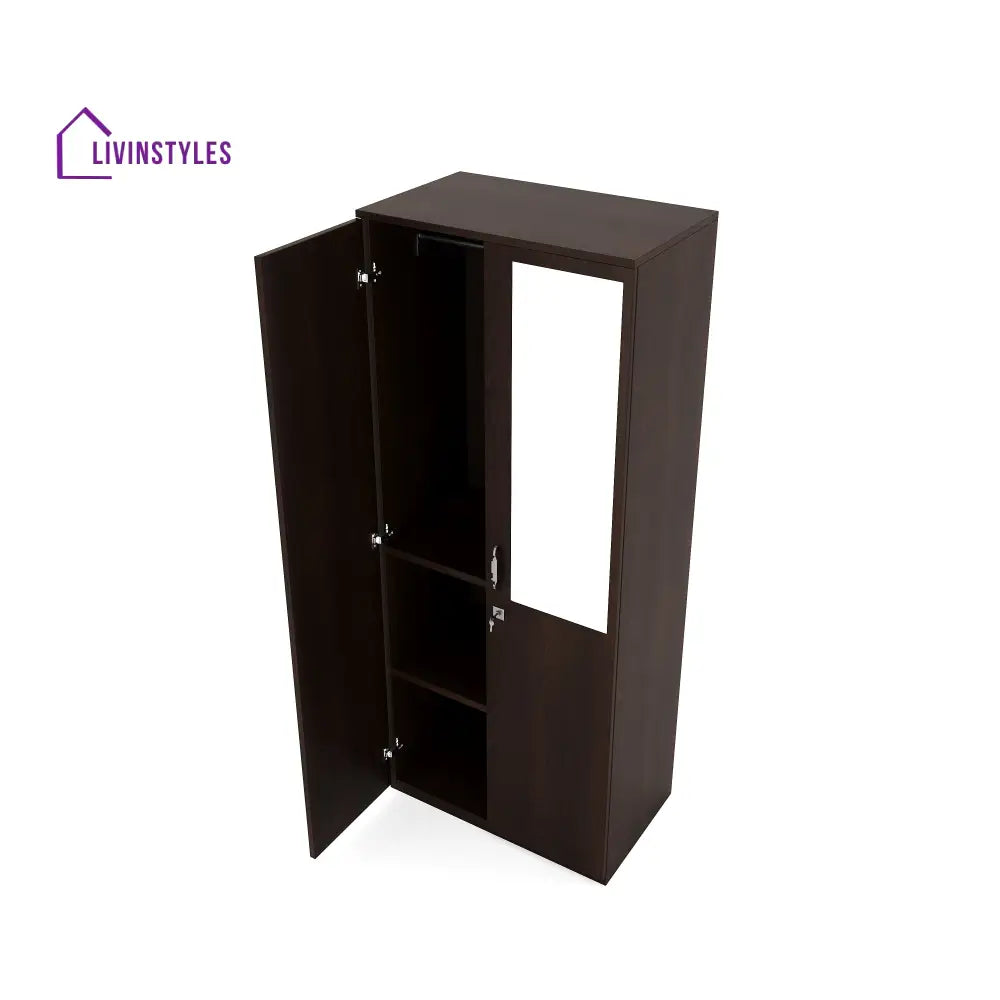 Leonid 2 Door Mirror Wardrobe (New Wenge) Home Furniture