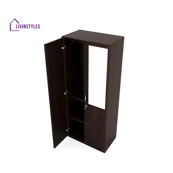 Leonid 2 Door Mirror Wardrobe (New Wenge) Home Furniture