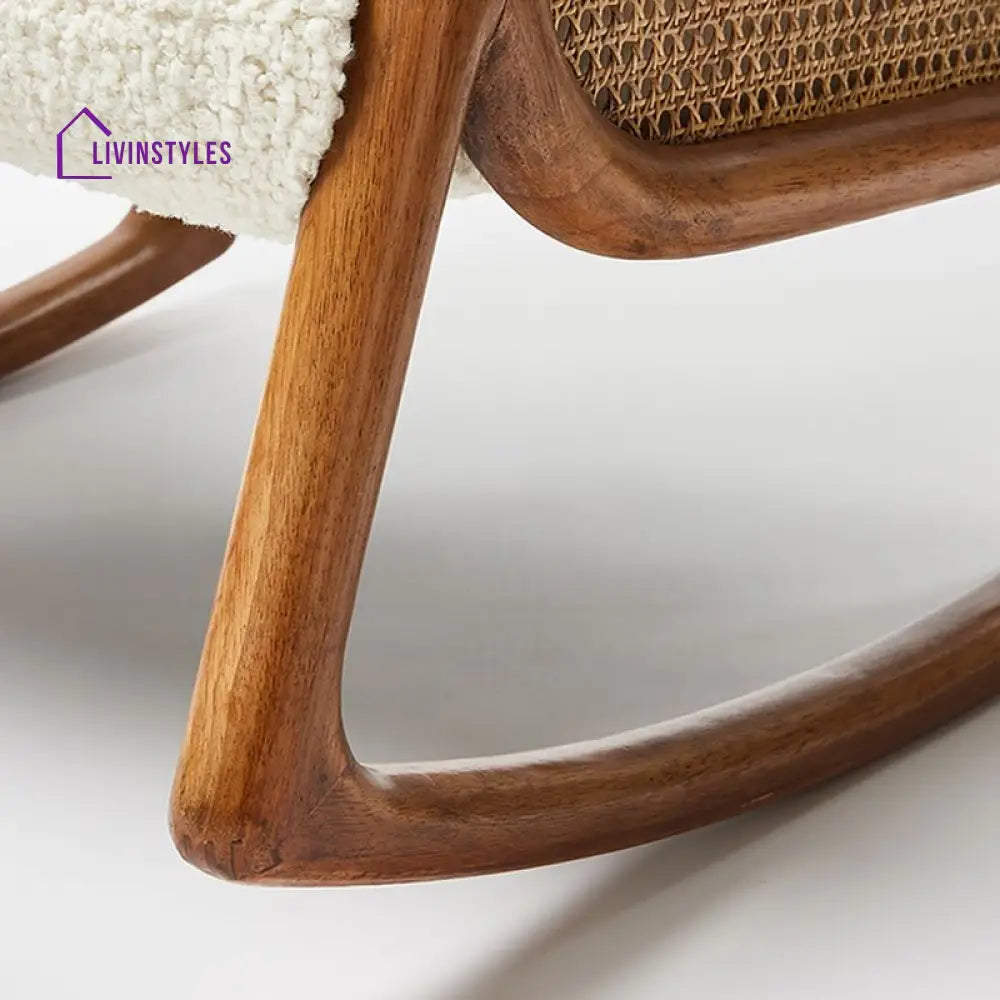 Brielle Sheesham Wood Rocking Chair for Living Room