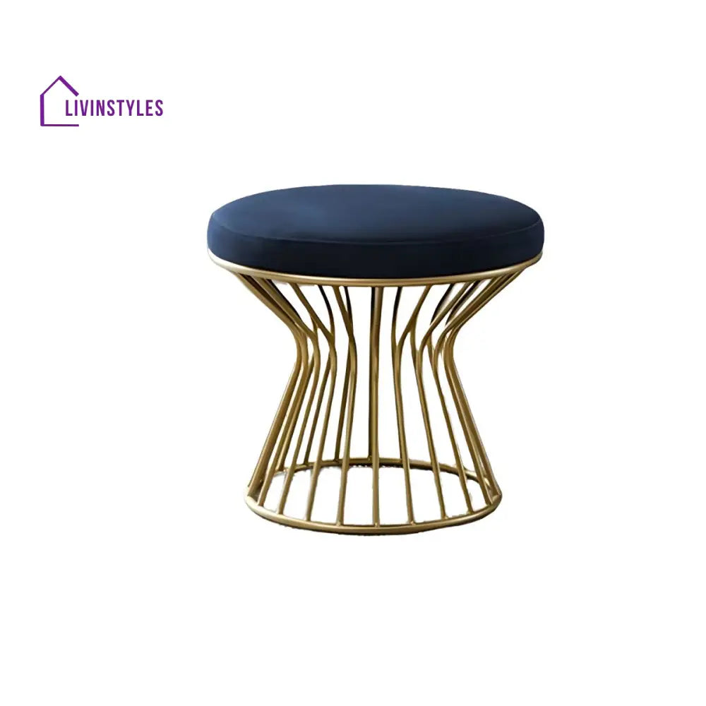 Brinda Living Room Ottoman | Velvet Fabric