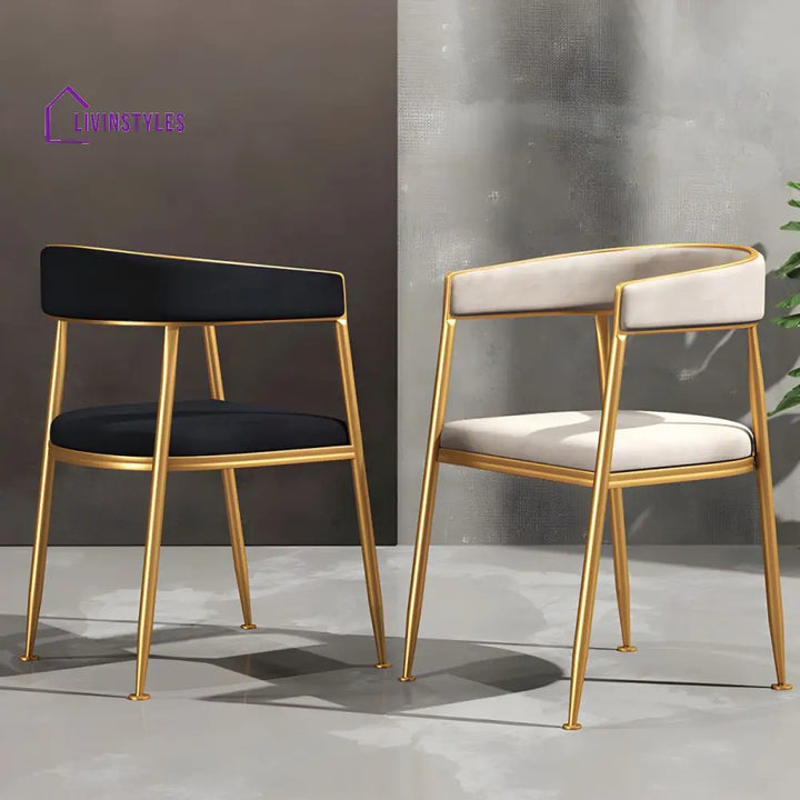 Brinda Metal Dining Chair | Stainless Steel