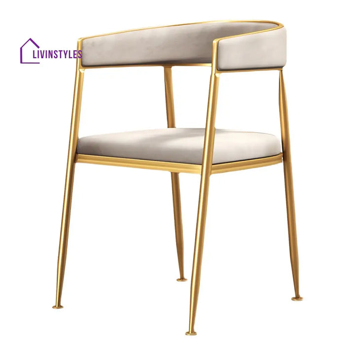 Brinda Metal Dining Chair | Stainless Steel