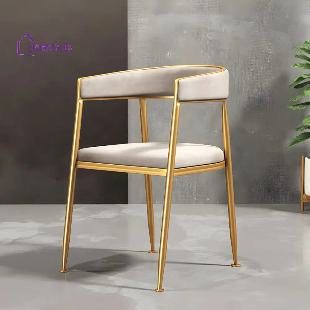 Brinda Metal Dining Chair | Stainless Steel