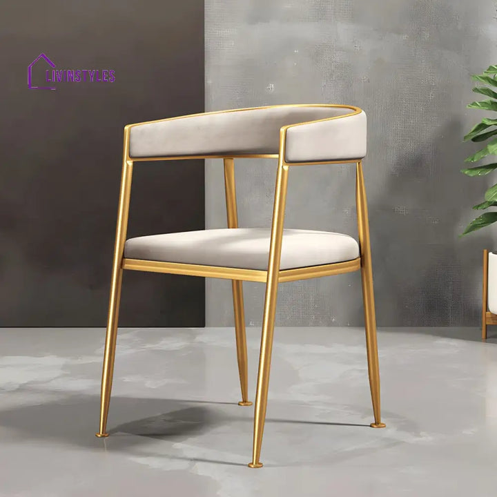 Brinda Metal Dining Chair | Stainless Steel