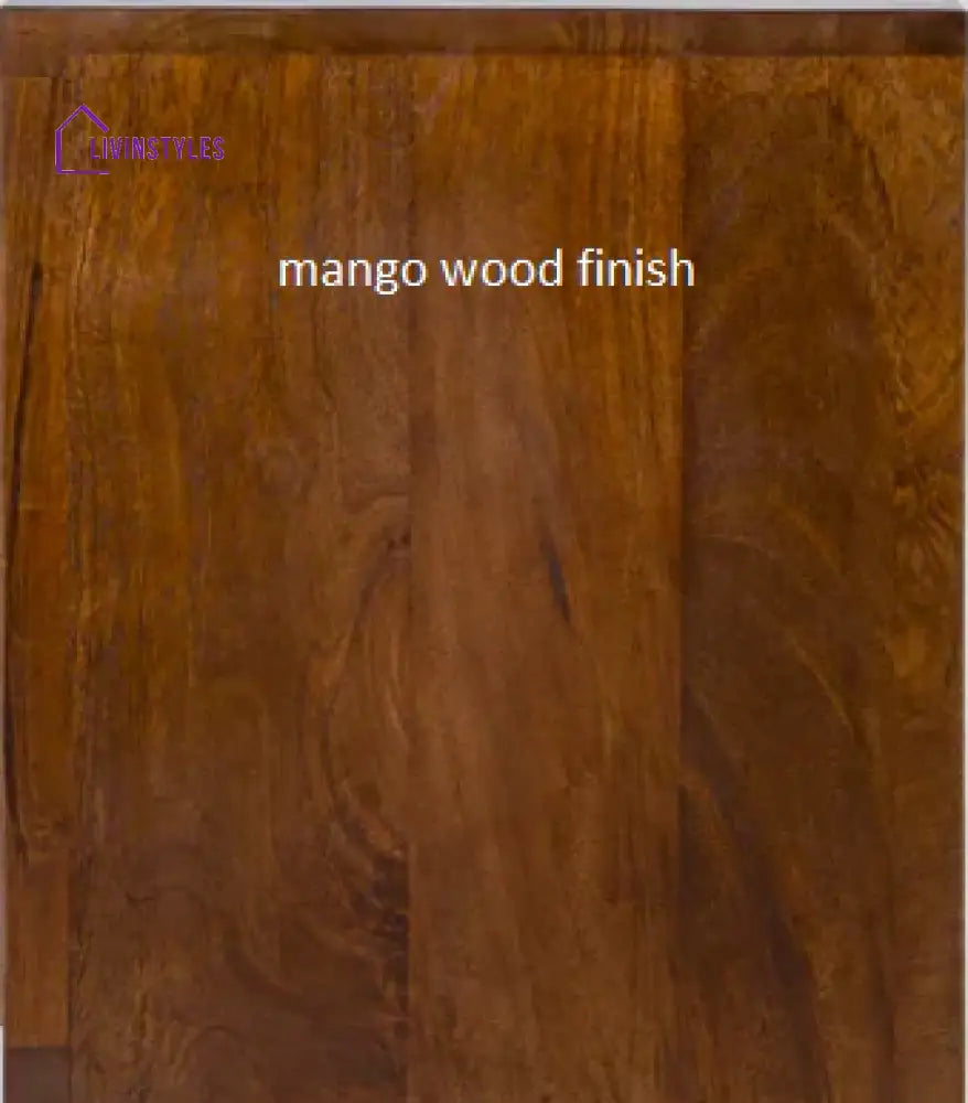 Brinda Solid Mango Wood & Rattan Mirror Mango Wood Brown Finish