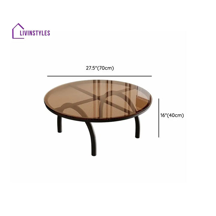 Brinda Stainless Steel Coffee Table for Living Room