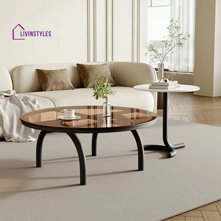 Brinda Stainless Steel Coffee Table for Living Room