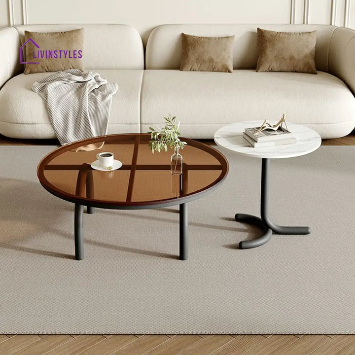 Brinda Stainless Steel Coffee Table for Living Room