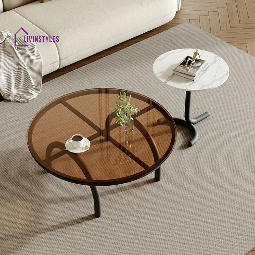 Brinda Stainless Steel Coffee Table for Living Room