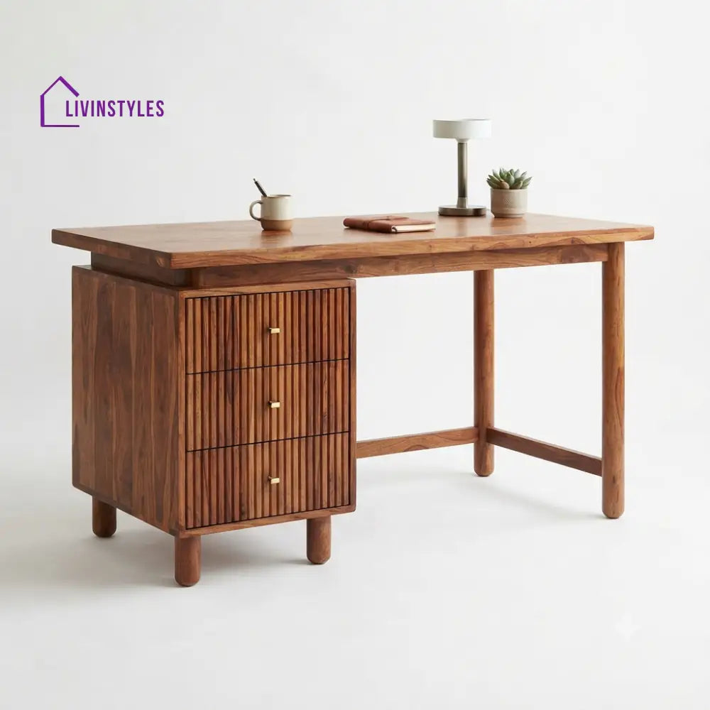 Brindha Sheesham Wood Study Table for Home | Wooden Study Table