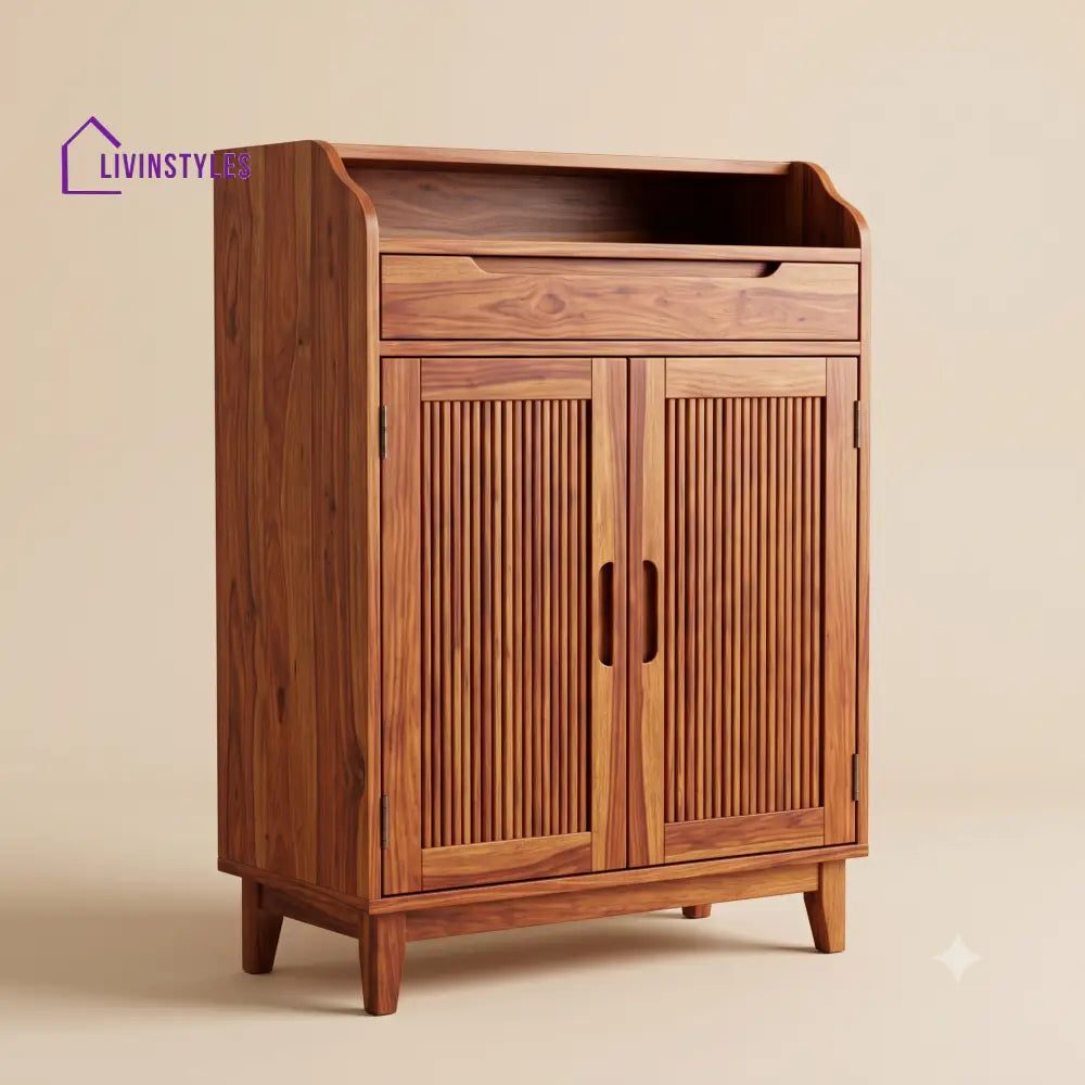Brindha Wooden Shoe Rack for Home | Shoe Cabinet