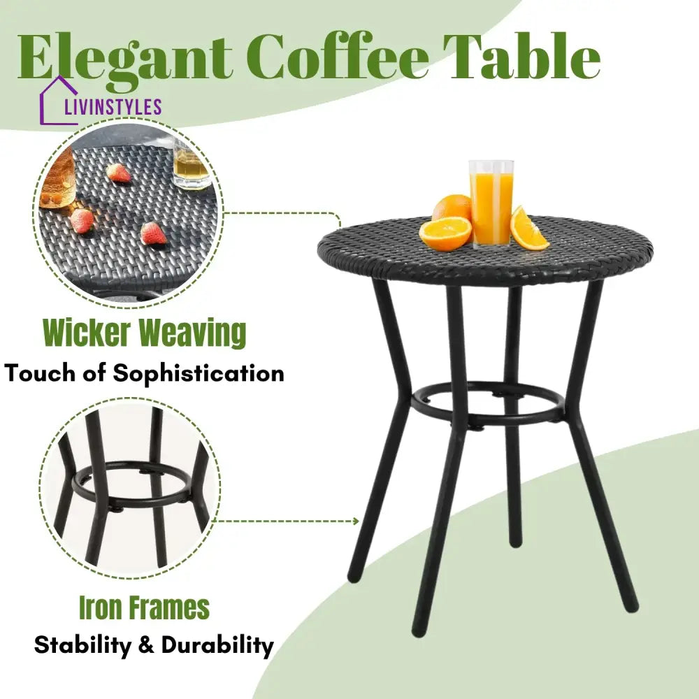 Brinley Outdoor Rope 3- Piece Patio Set - Patio Set