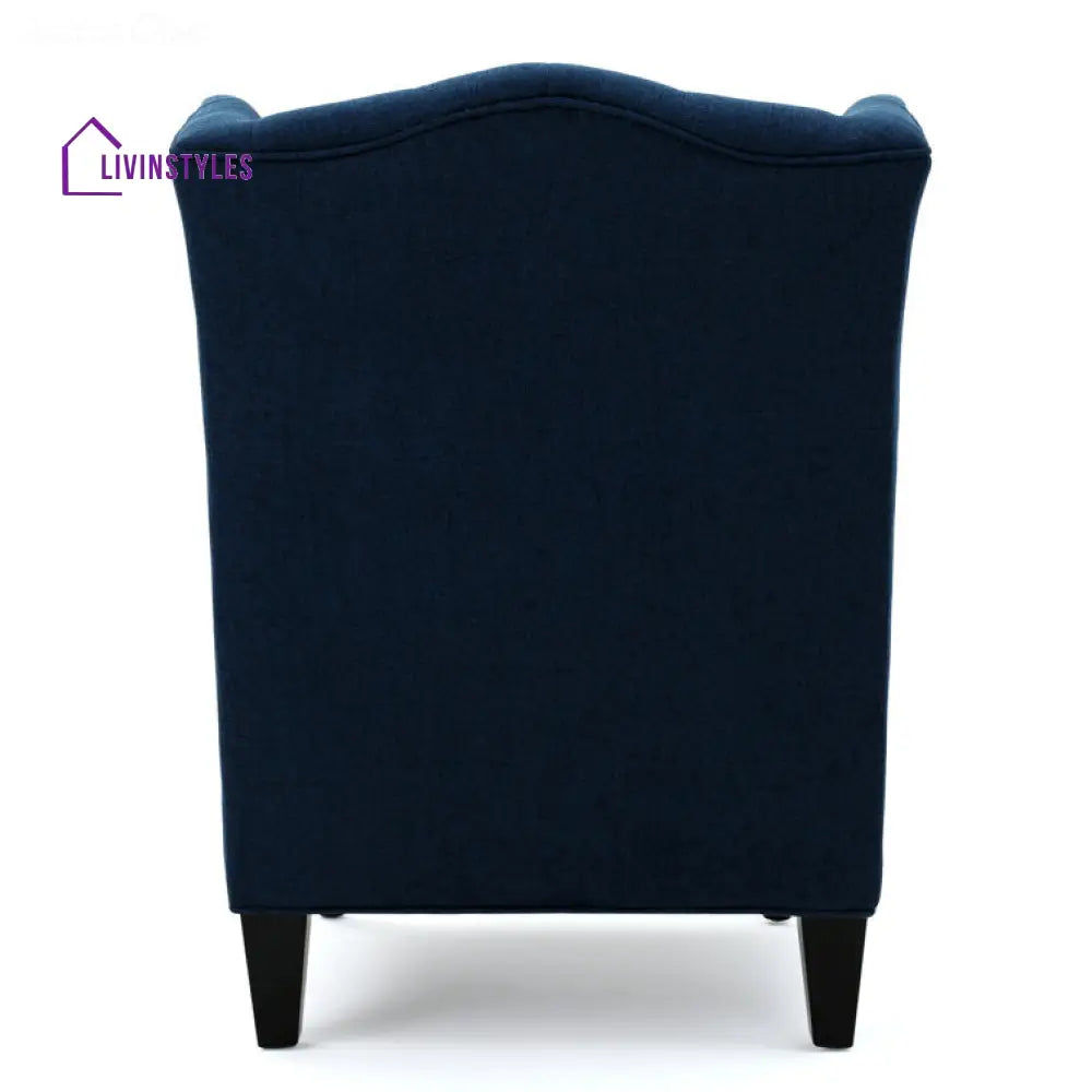 Brishti Solid Wood and Fabric Arm Chair | Living Room Chair | Lounge Chair