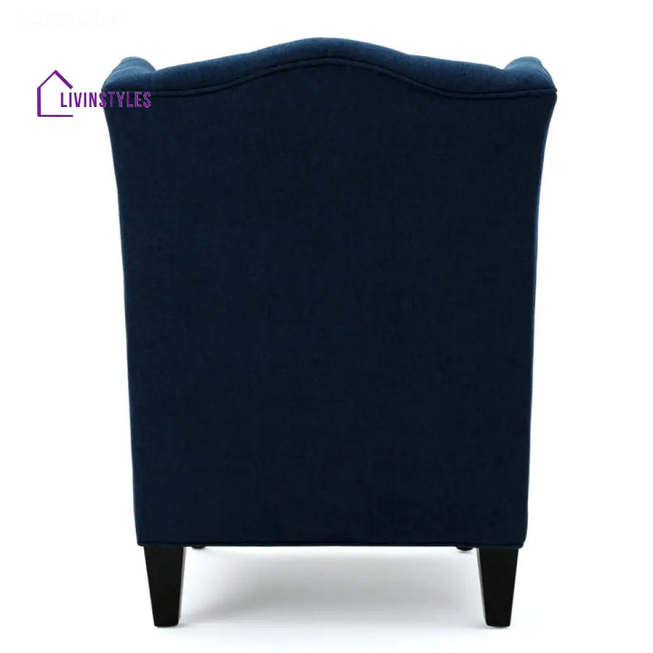 Brishti Solid Wood and Fabric Arm Chair | Living Room Chair | Lounge Chair