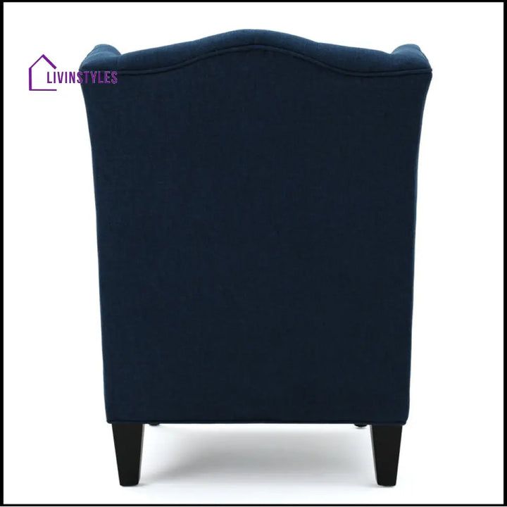 Brishti Solid Wood and Fabric Arm Chair | Living Room Chair | Lounge Chair