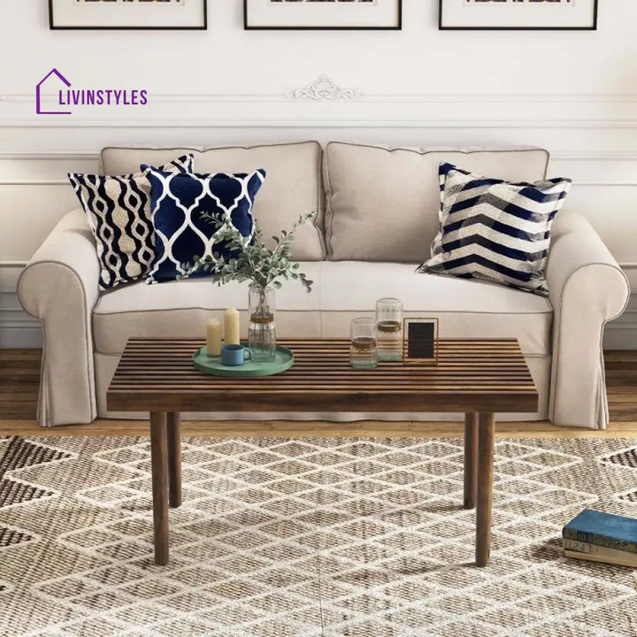 Broneslava Solid Wood Coffee Table for Living Room | Cafe | Balcony