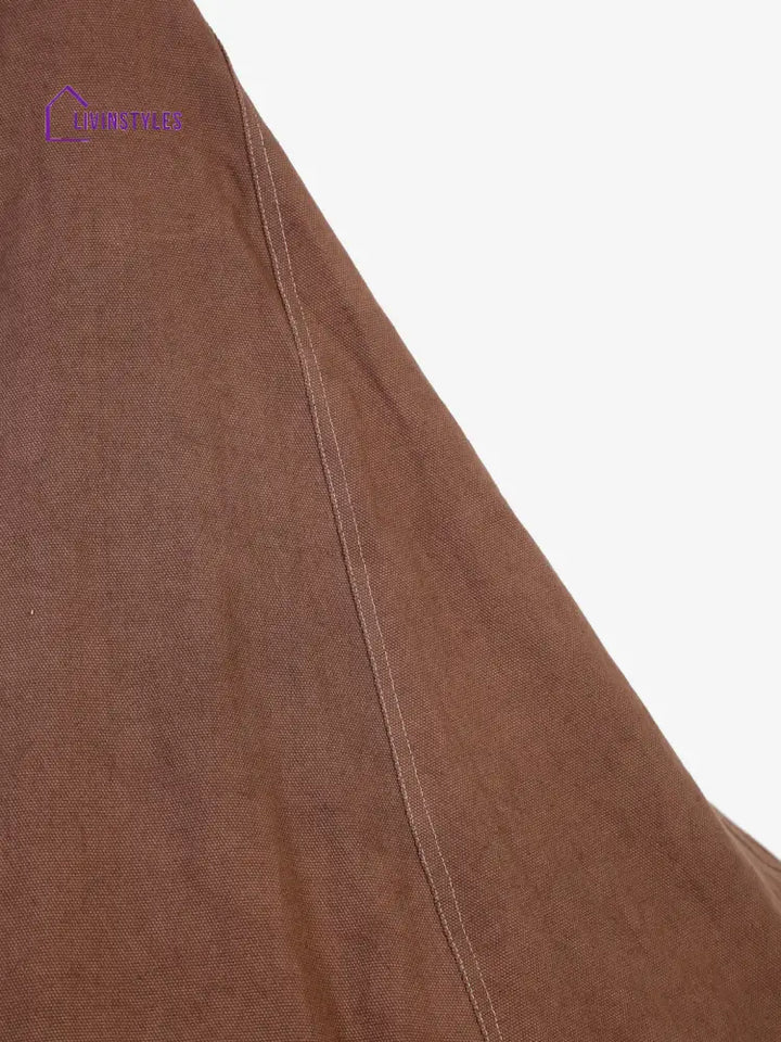 Brown Cotton Xxl Bean Bag Cover-Without Beans