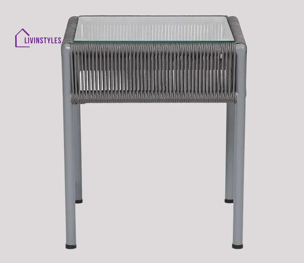 Bryaan Rope Patio Set (Dark Grey)