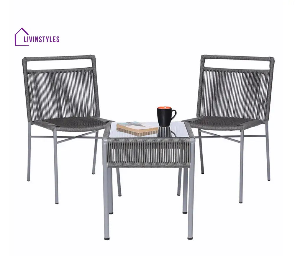 Bryaan Rope Patio Set (Dark Grey)