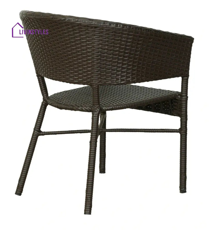 Bud Outdoor Patio Seating Set 2 Chairs and 1 Table Set (Brown) Coffee Table Sets