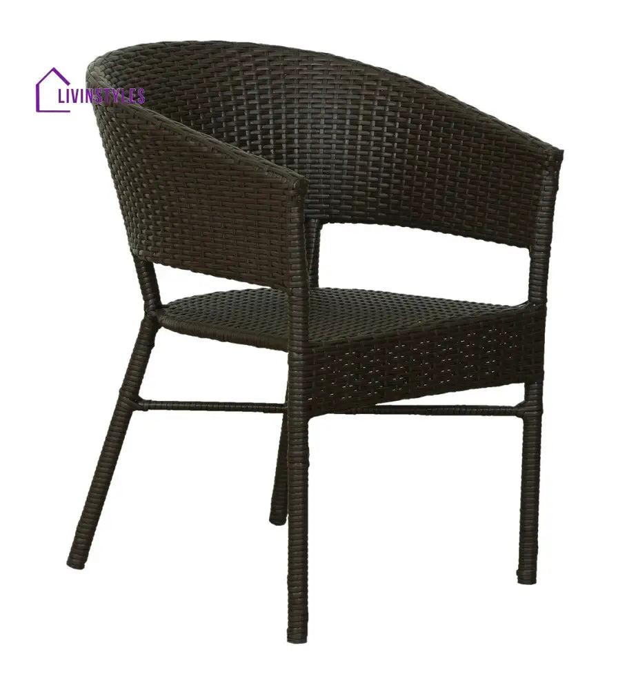 Bud Outdoor Patio Seating Set 2 Chairs and 1 Table Set (Brown) Coffee Table Sets