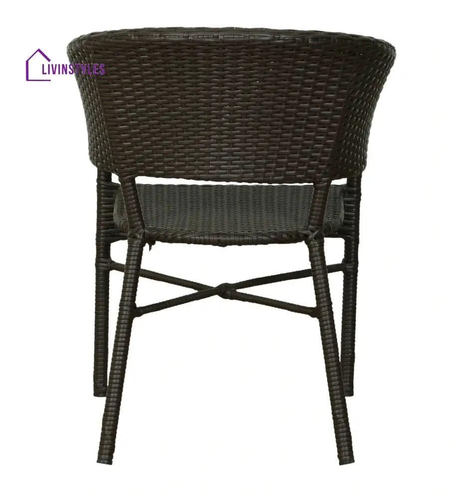 Bud Outdoor Patio Seating Set 2 Chairs and 1 Table Set (Brown) Coffee Table Sets