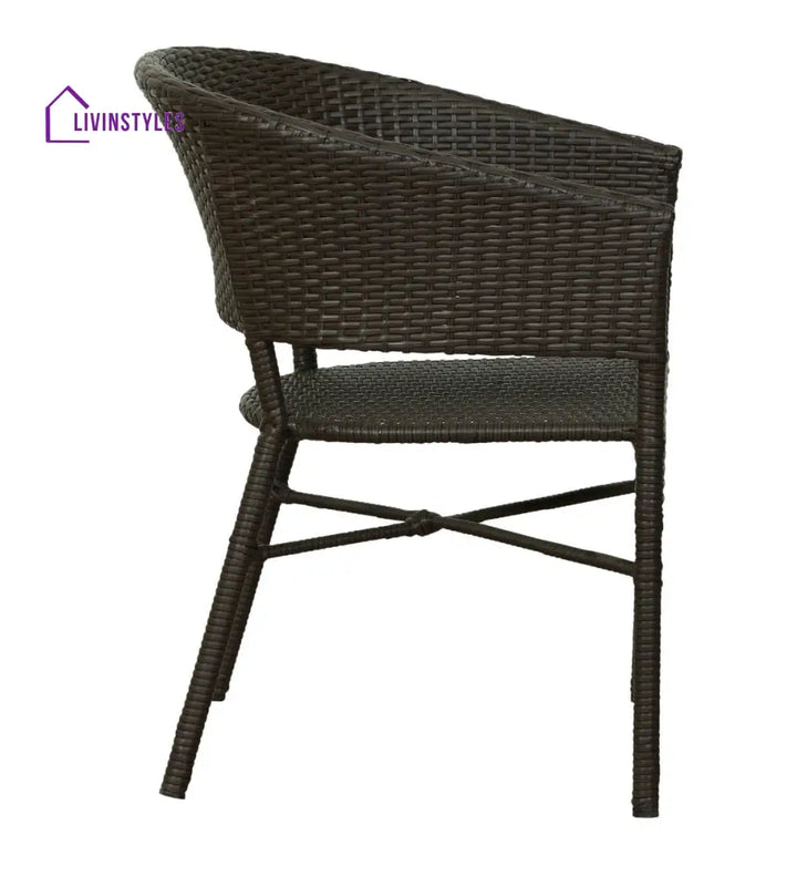 Bud Outdoor Patio Seating Set 2 Chairs and 1 Table Set (Brown) Coffee Table Sets