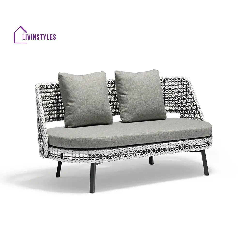 Bufil Outdoor Garden Balcony Sofa Set 2 Seater,2 Single seater and 2 Center Table Set (Grey) - Sofa Sets