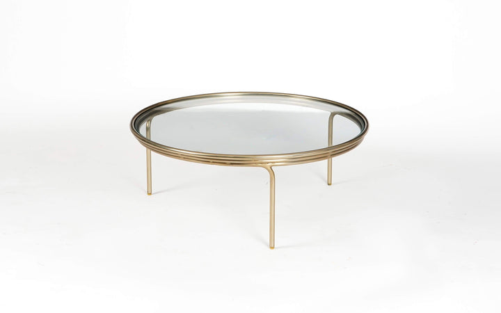 Anusha Round Center Table | Modern Glass Coffee For Hall