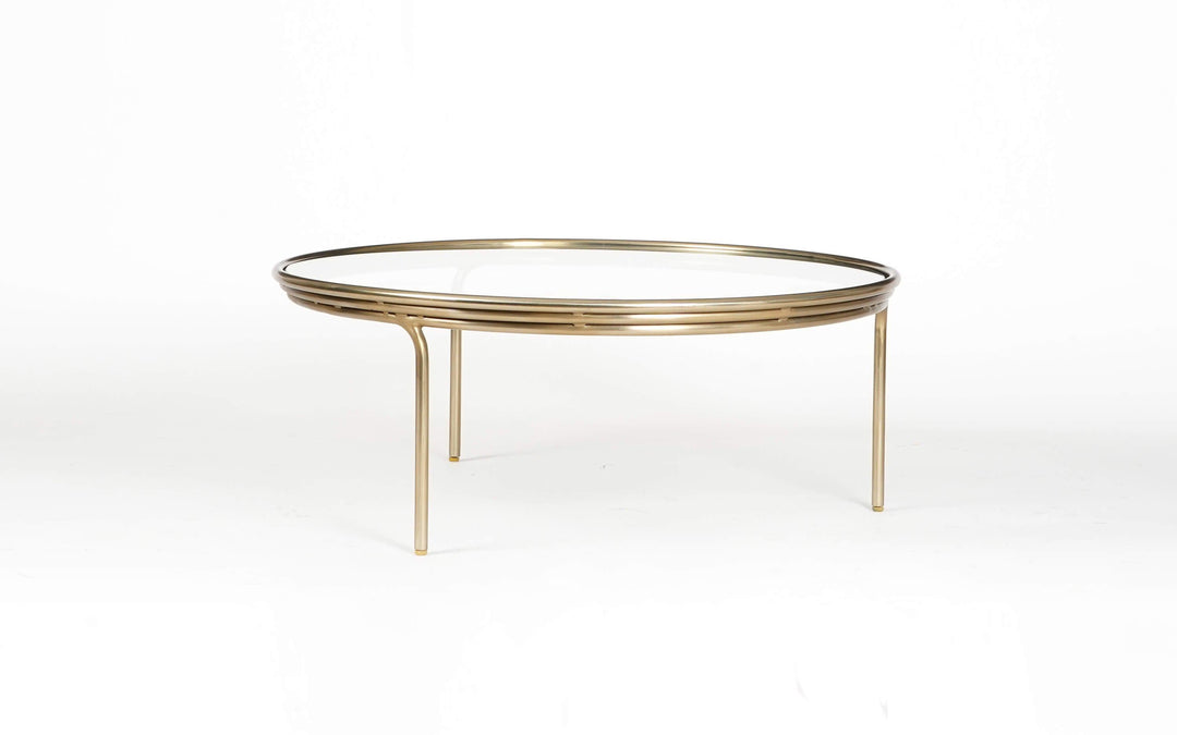 Anusha Round Center Table | Modern Glass Coffee For Hall