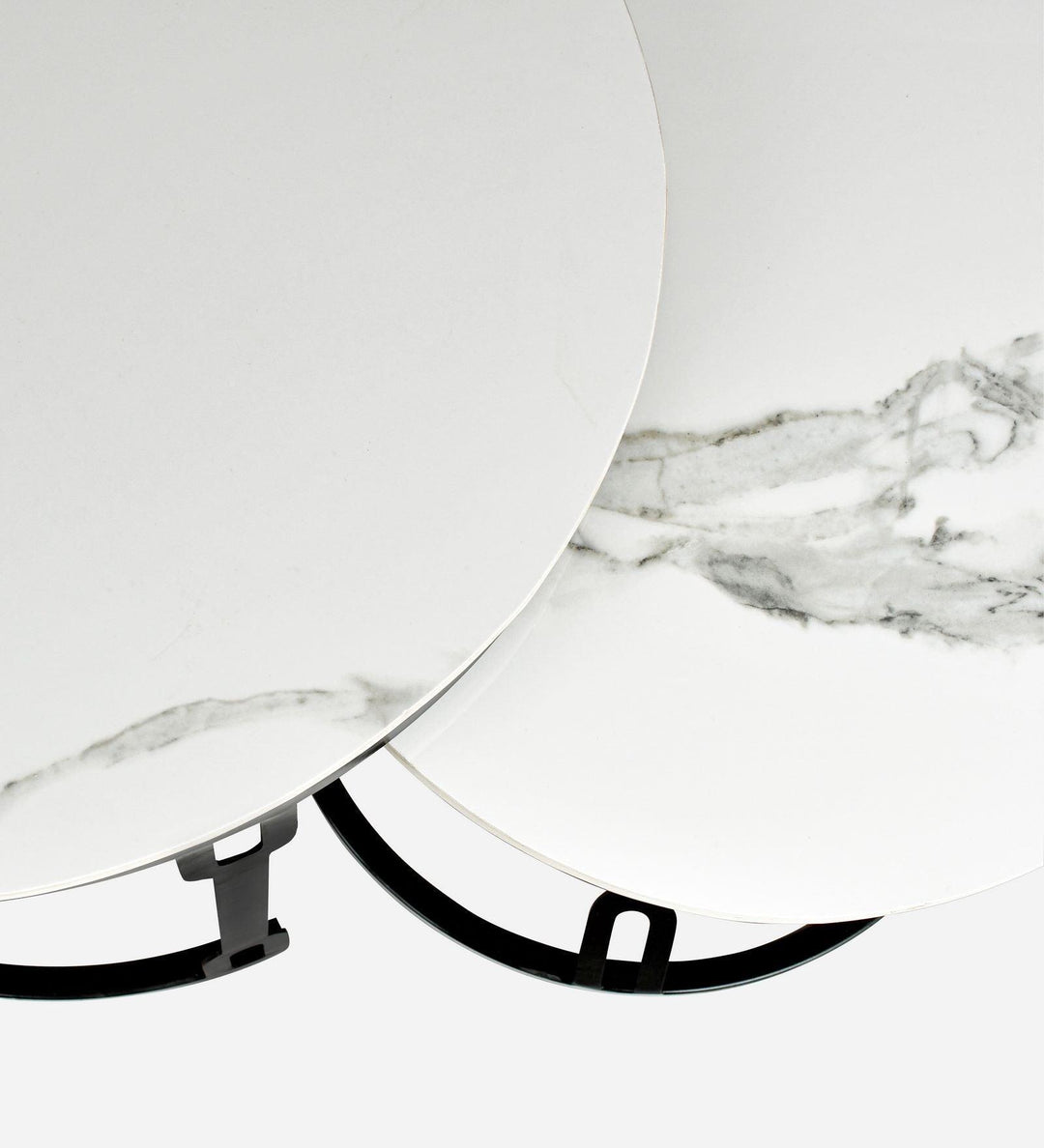 Bhavana Marble Top Modern Coffee Table With Metal Frame | Center For Hallway